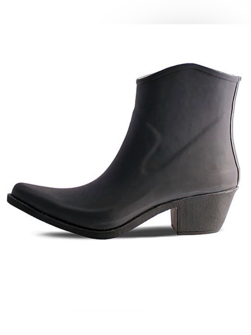 Nomad Women's Black Wrangler Cowboy Ankle Rubber Rain Boots Sz 10, Like New - Picture 2 of 15
